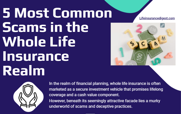 An Image Showing an Introduction to the 5 Most Common Whole Life Insurance Scams